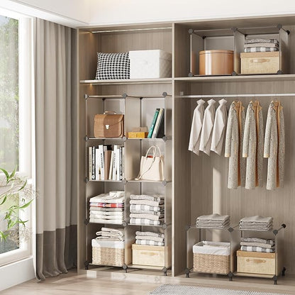 AWTATOS 8 Cube Storage Organizer, Closet Organizer Storage Shelf | DIY - Image 5