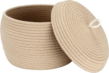 Sea Team Round Cotton Rope Storage Basket by SeaTeam