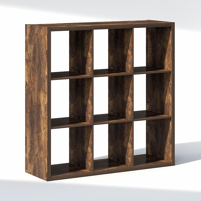 Furinno Cubic Extra Thick 9-Cube Closet Organizers and Storage, Amber Pine | - Image 7
