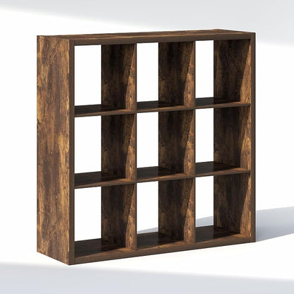 Furinno Cubic Extra Thick 9-Cube Closet Organizers and Storage, Amber Pine | - Image 7