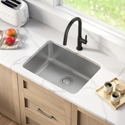 KRAUS Dex 25-inch Undermount 16 Gauge Stainless Steel Single Bowl Kitchen Sink - Image 8
