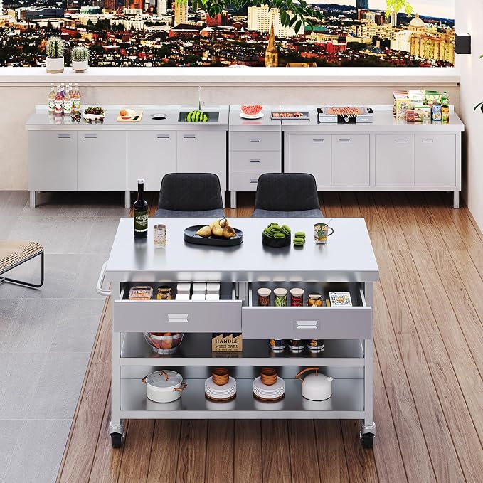 Stainless Steel Kitchen Island - Image 8