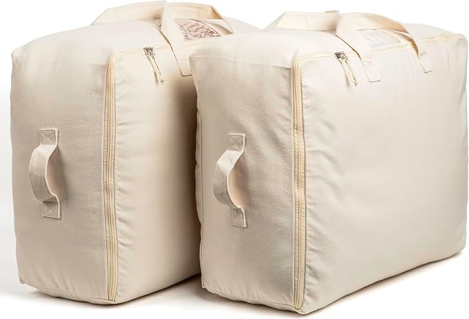 Soft Canvas Storage Bags with Zipper. Thick Breathable - Image 8