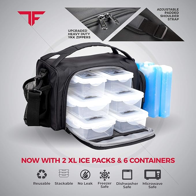 ThinkFit Insulated Meal Prep Lunch Box - Image 4