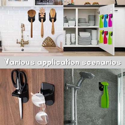 Taiyin 4 Pcs Wall Mount Spray Bottle Hooks Holder Spray Bottle Hanger Adhesive - Image 7