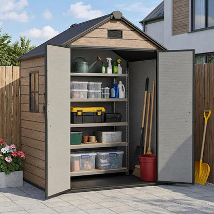 ZYJOYY Outdoor Storage Shed 6x4.4 FT by ZYJOYY