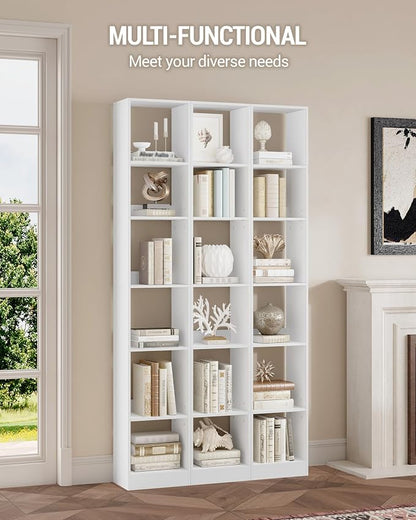 Hzuaneri Bookcase, Tall Narrow Bookshelf, Open Display Storage Shelf | Skinny - Image 4