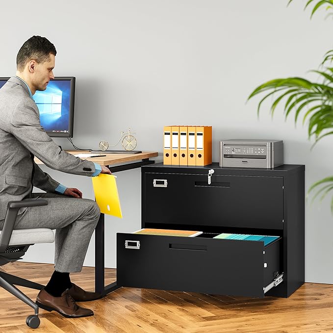 SISESOL 2 Drawer Lateral File Cabinet - Image 2