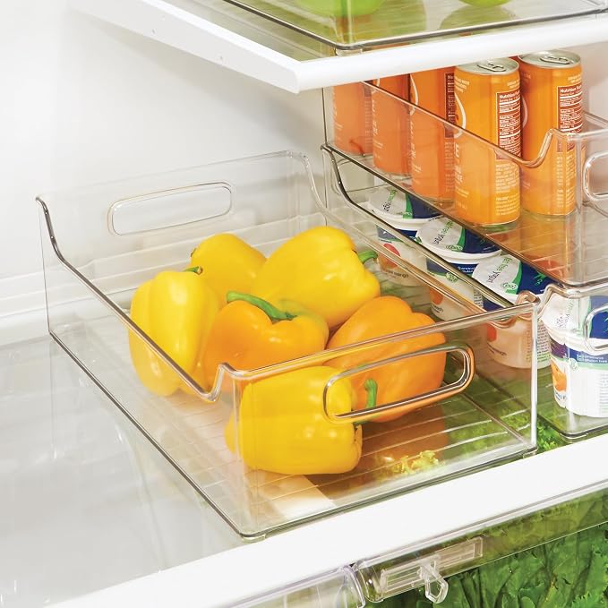 iDesign Stackable Clear Plastic Storage Bin, - Image 3
