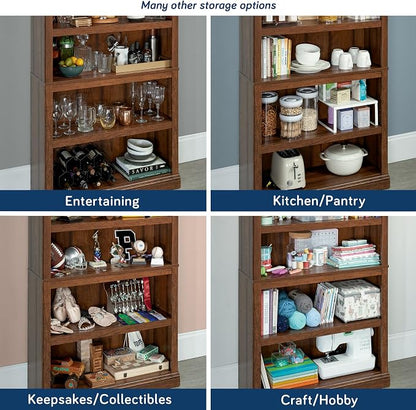 Sauder Miscellaneous Storage 5-Shelf Bookcase/ Book shelf, Washington Cherry - Image 6