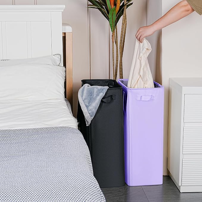 efluky Slim Laundry Basket, Narrow Laundry Hamper - Image 4