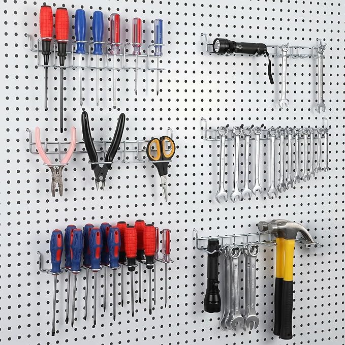 6 Pcs Pegboard Screwdriver Holder Set, Screwdriver Organizer - Image 6