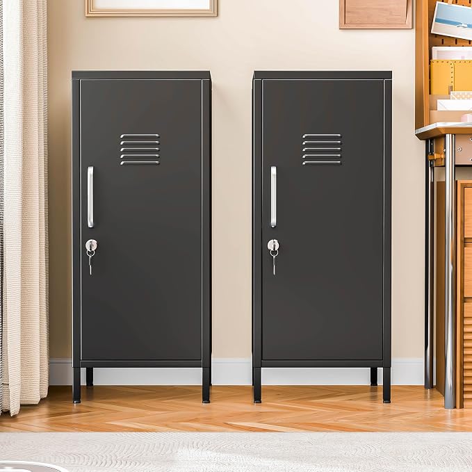 PAOFIN 35" Metal Storage Locker, Lockable Employees Metal Locker - Image 8