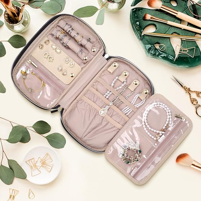 Jewelry Travel Case Organizer for Necklaces, Soft Sided - Image 6