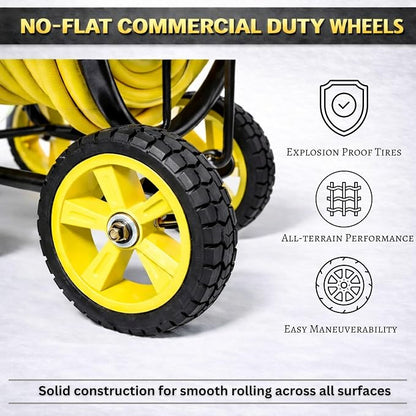 Garden Hose Reel Cart, Heavy Duty Hose Reel - Image 4