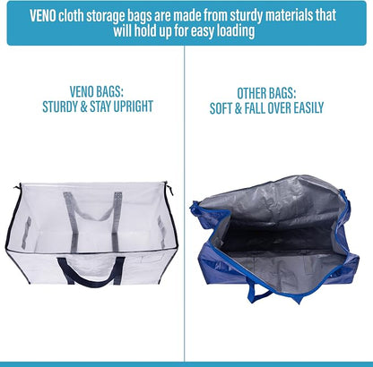 VENO 10 Pack Moving Bags and Large Christmas Storage Bins - Image 4