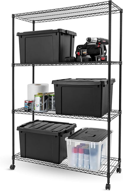 IRIS USA, Inc. 4-Tier Adjustable Heavy Duty Steel Storage Rack by IRISUSA