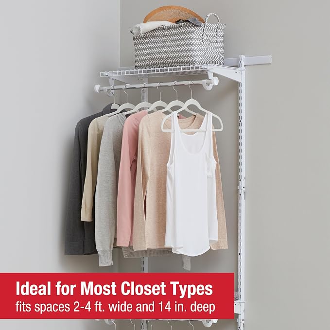 Rubbermaid Configurations Custom Closet Kit 2-4 Ft. Adjustable Metal Wire - Image 2