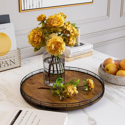 Farmhouse Oak 18" Lazy Susan Turntable Organizer - Image 3