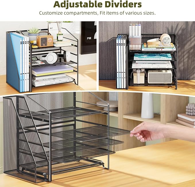 Simple Trending 5-Tier Desk File Organizer - Image 5