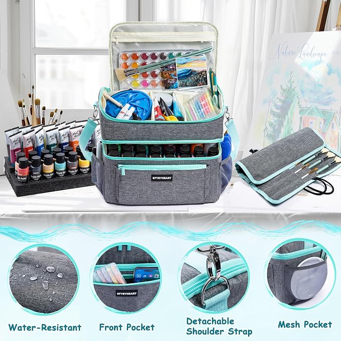 Acrylic Paint Organizer Bag - Image 5