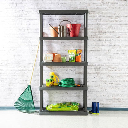 Sterilite 5 Shelf Unit, Heavy-Duty Shelving Storage Rack - Image 6