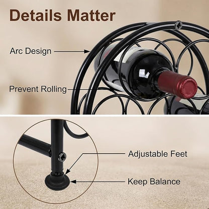 PAG 23 Bottles Arched Freestanding Floor Metal Wine Rack Wine Bottle Holders - Image 6