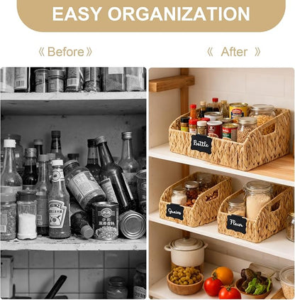 Pantry Organizers, Wicker Baskets - Image 3