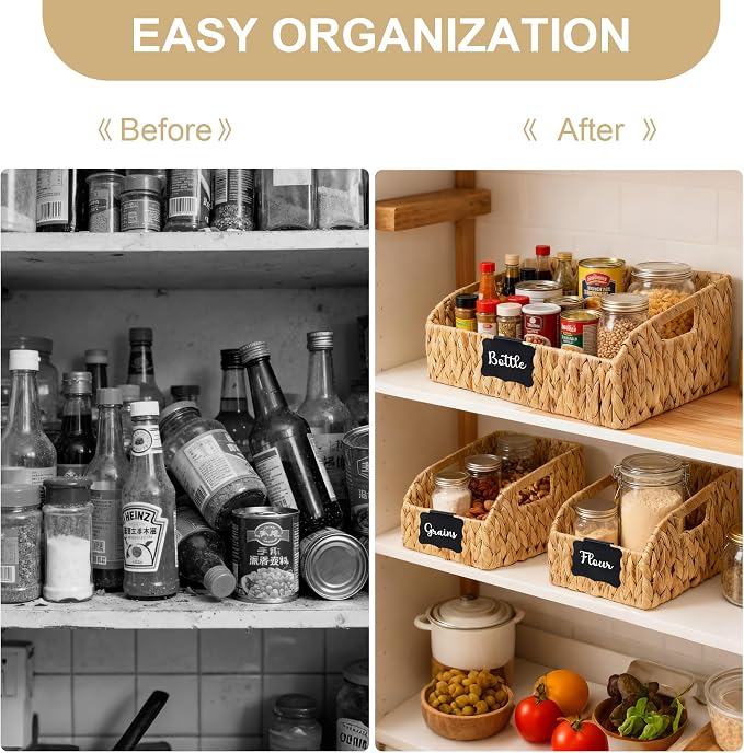Wicker Baskets for Organizing, Pantry Baskets - Image 3