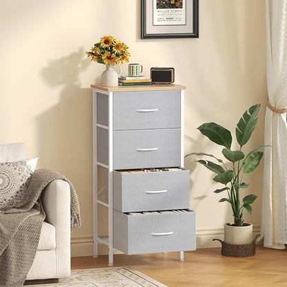 Sweetcrispy 4 Storage Drawer Dresser, Storage Cabinet, Clothes Organizer | - Image 2