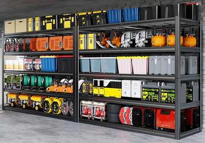 67" Wide 5-Tier Garage Shelving Unit, Heavy Duty Garage Storage Shelves by PMKES