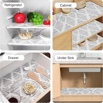 Drawer and Shelf Liner for Kitchen Cabinet, Non-Adhesive Cabinet Liner 12in x - Image 8