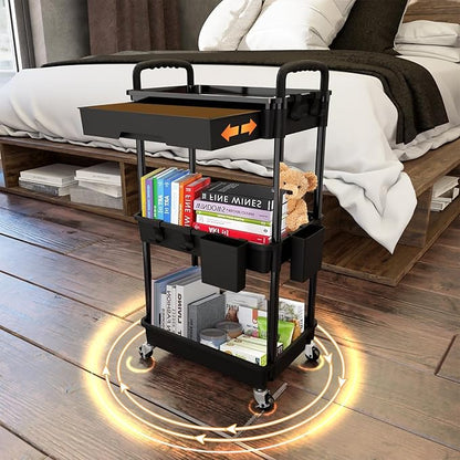 3 Tier Rolling Utility Cart - Image 3