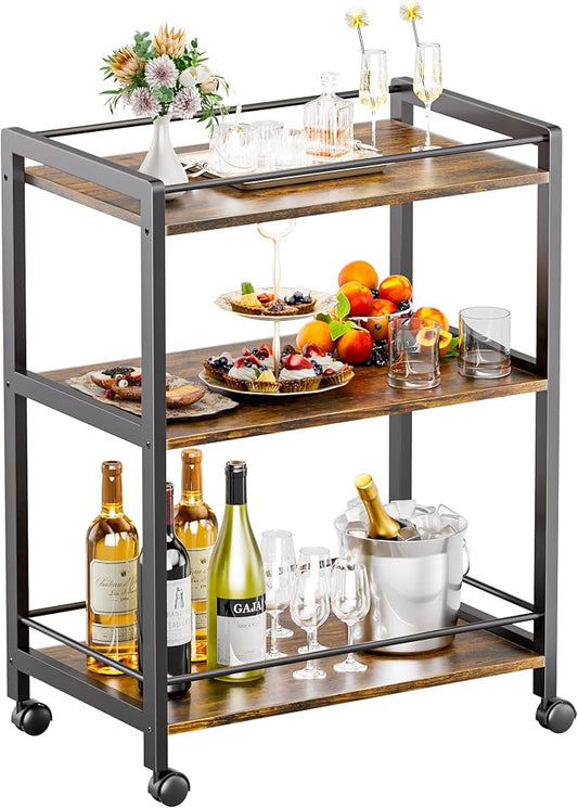 HITNET Bar Cart for The Home, Home Bar Serving Cart by HITNET