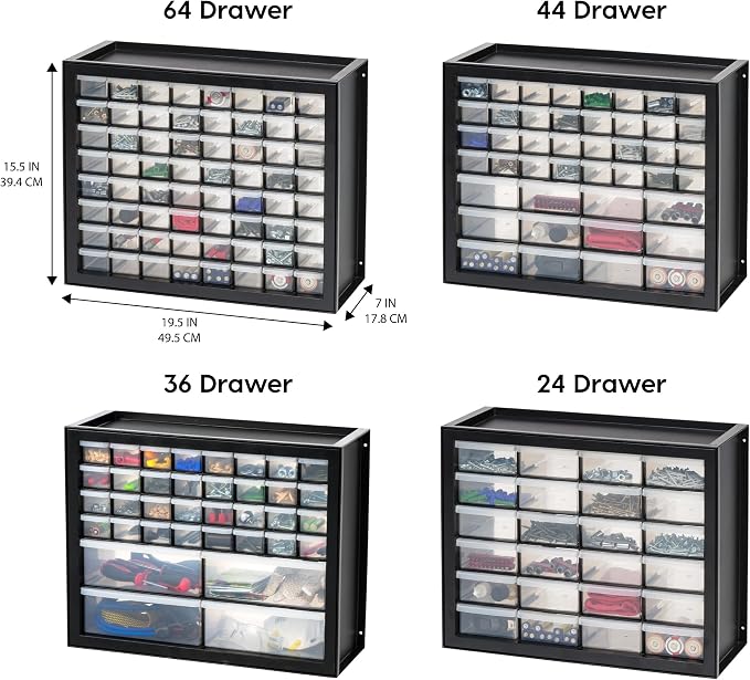 IRIS USA 36-Drawer Storage Cabinet, Garage Tool Screws, Made in USA, Electronics - Image 4