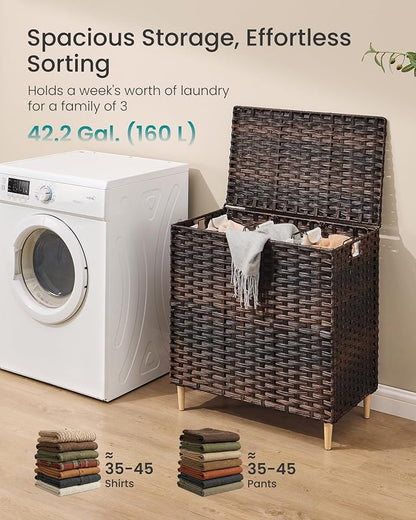 SONGMICS 3-Section Laundry Hamper - Image 3