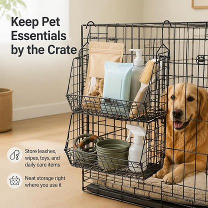 2-Tier Dog Storage Organizer, Metal Hanging Closet Organizer - Image 3
