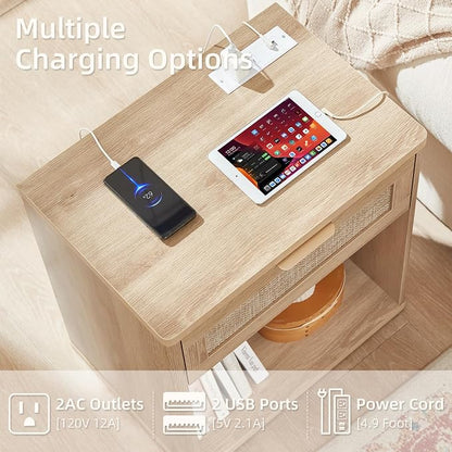 LEYAOYAO Rattan Nightstand - Image 6