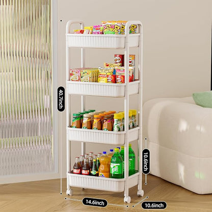 JOYZAN 4 Tier Rolling Carts - Image 3