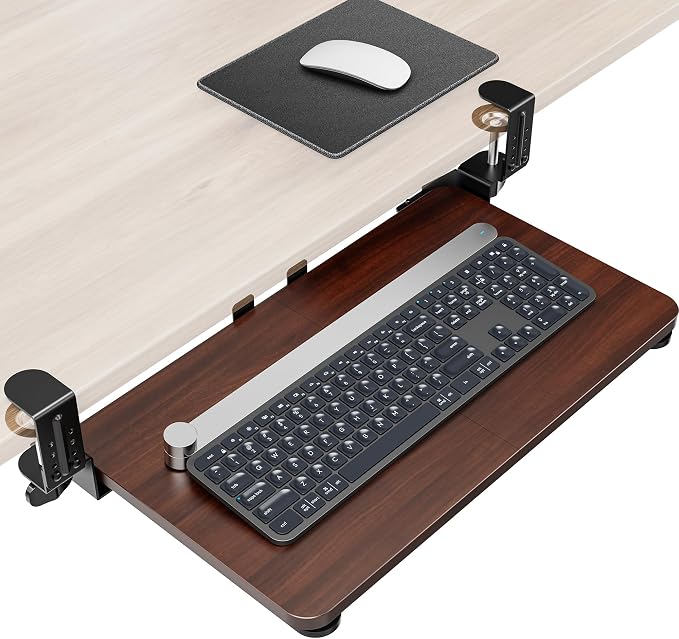 Ergonomic Mouse & Keyboard Tray Under Desk, Pull Out by Zontera