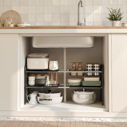 NETEL Under Sink Organizers and Storage, 2 Tier Expandable Under Cabinet - Image 6