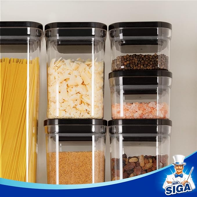 MR.SIGA 6 Piece Airtight Food Storage Container Set, BPA Free Kitchen Pantry - Image 6