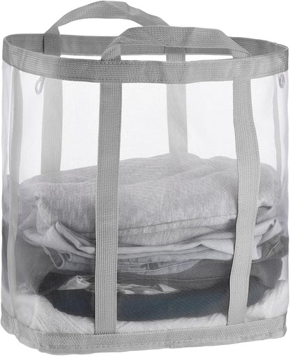 uxcell Collapsible Laundry Basket, Mesh Hamper by uxcell