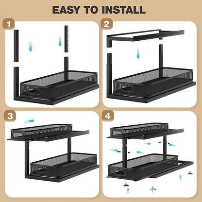2-Pack 21.3 IN Depth Under Sink Organizer - Image 6