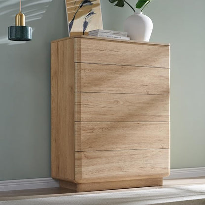 ACCOHOHO Modern 5 Drawer Dresser - Image 6