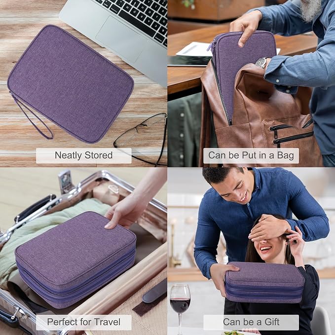 FYY Electronic Organizer, Extra Large Travel Cable Organizer Bag Pouch Portable - Image 7
