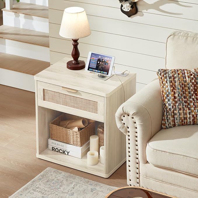 LEYAOYAO Rattan Nightstands Set of 2 - Image 8