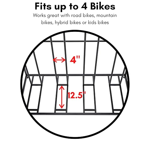 BIRDROCK HOME Bike Rack Garage Storage Floor Stand - Image 8