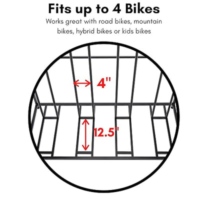 BIRDROCK HOME Bike Rack Garage Storage Floor Stand - Image 8