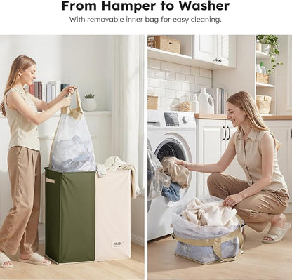 SOLEDI Large Double Laundry Hamper - Image 5